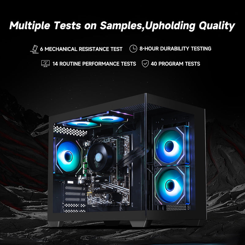 IPASON Gaming Desktop AMD Ryzen 5 5600GT (Beats Intel 10th-gen i7 & Lo