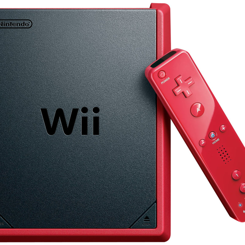 Wii Mini Red/Black With Mario Kart