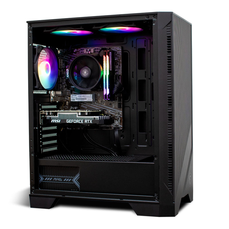 NSX Gaming PC Gamer NSX, AMD Ryzen 5 4500, 16GB RAM, 512GB SSD, Black,
