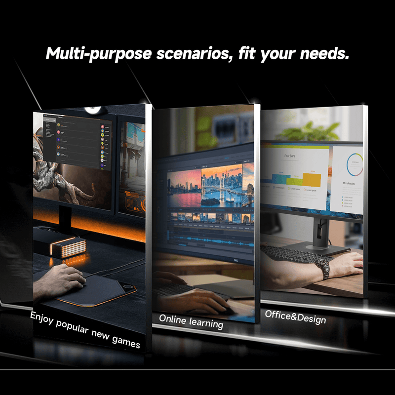 IPASON Gaming Desktop PC, AMD Ryzen 5 5600G(Upgrade to 5600GT), 1TB SS