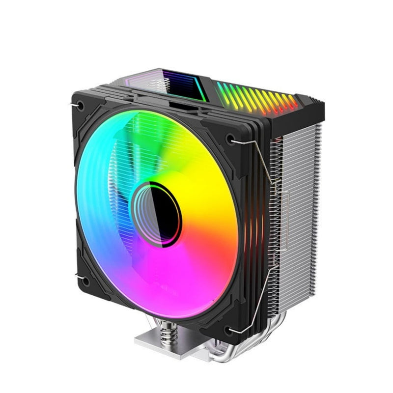 RYUJNDK ARGB CPU Air Coolers with 6 Heat Pipe Removable Computer PC Fa