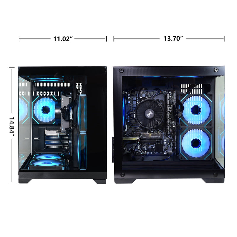 ICEWOLF Gaming Desktop PC AMD Ryzen 7 5700G Radeon Vega graphics,16GB