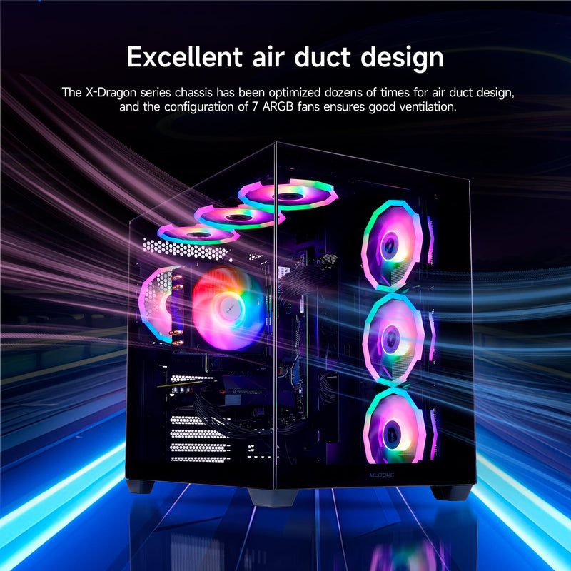 Mloong Gaming PC AMD Ryzen 5 5500 NVIDIA GeForce RTX 5060 16GB RAM 1TB