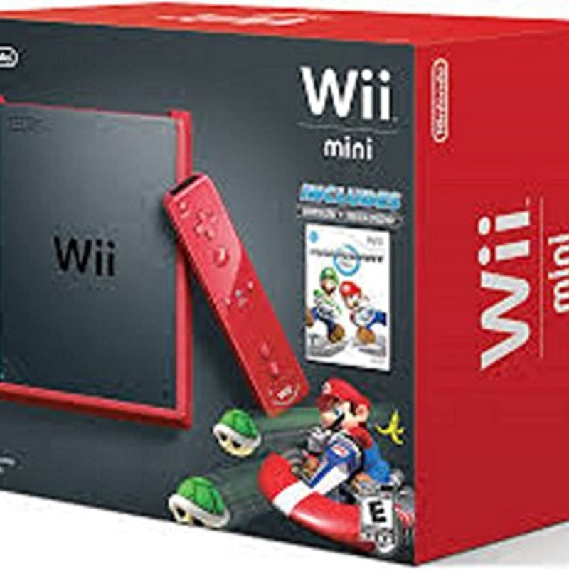 Wii Mini Red/Black With Mario Kart