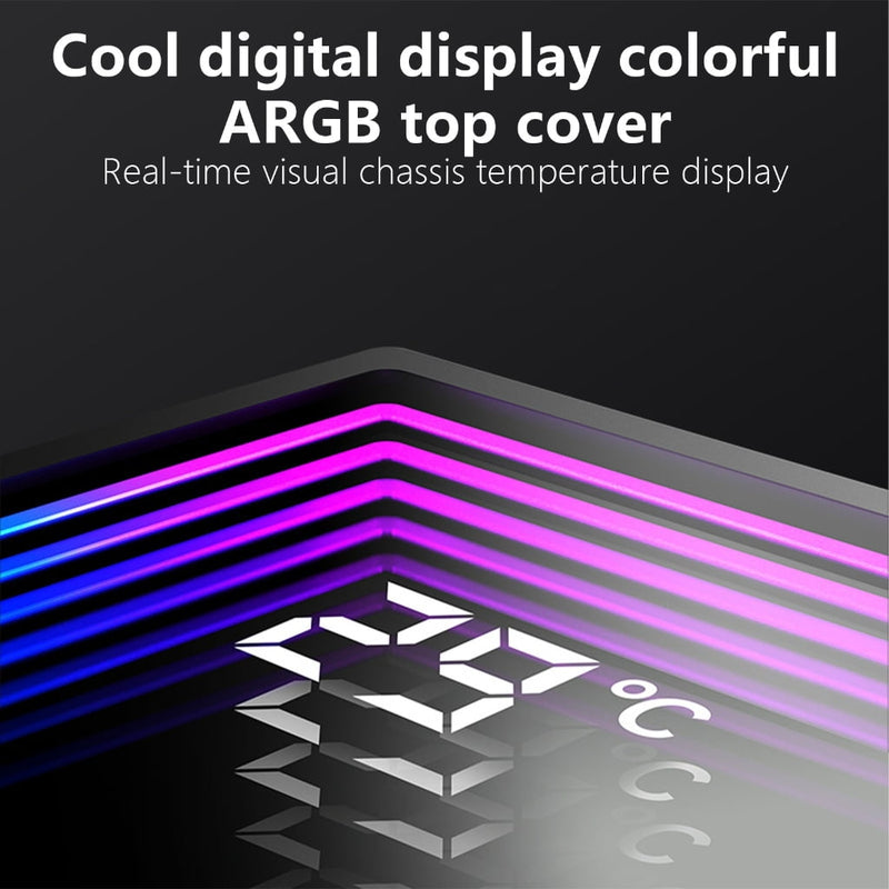 RYUJNDK ARGB CPU Air Coolers with 6 Heat Pipe Removable Computer PC Fa