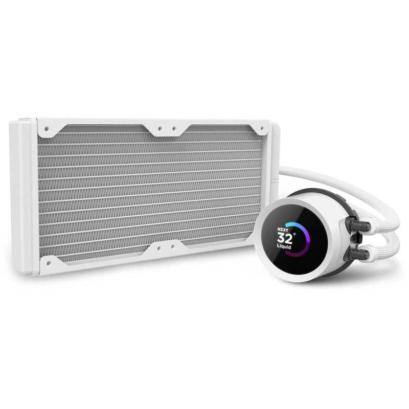 NZXT Kraken RGB 240mm - RL-KR240-W1- AIO RGB CPU Liquid Cooler - LCD D