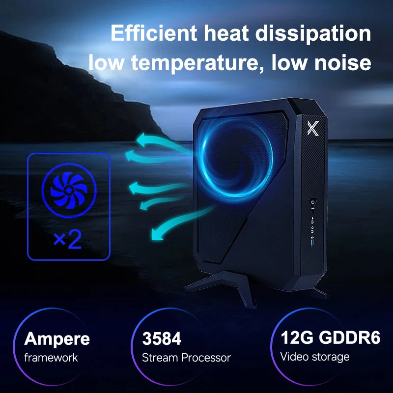 Mini Desktop PC for Gaming Industrial Data Processing VGA Display Output