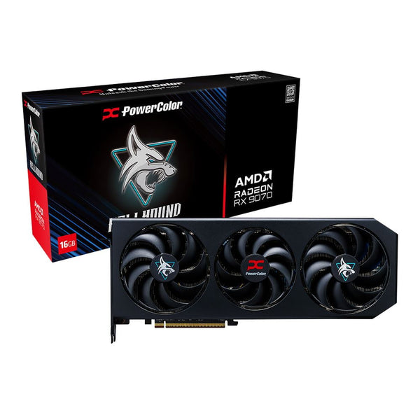 PowerColor AMD Radeon RX 9070 Hellhound Overclocked Triple Fan 16GB GD