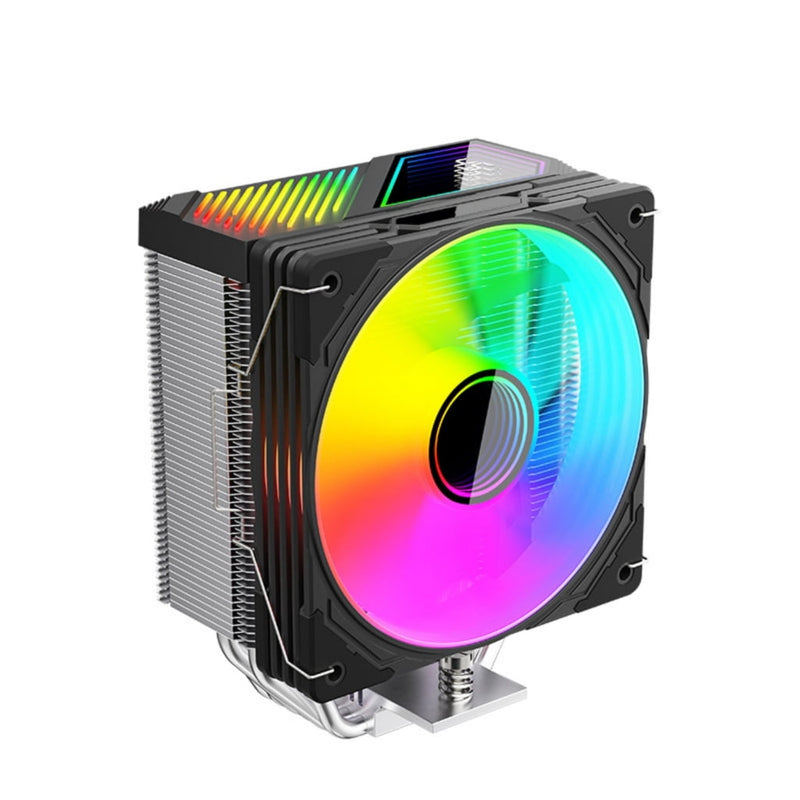 RYUJNDK ARGB CPU Air Coolers with 6 Heat Pipe Removable Computer PC Fa