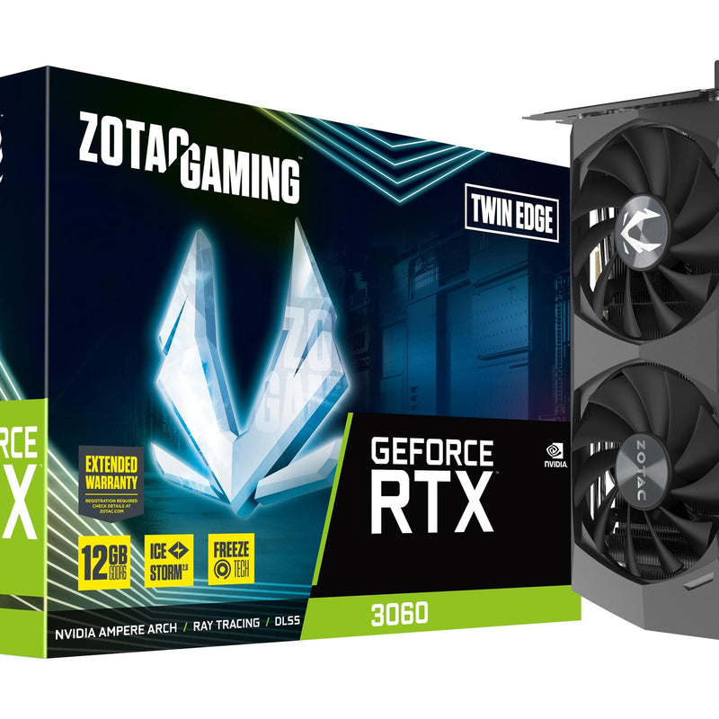 ZOTAC USA ZTA30600E10M GeForce RTX 3060 Twin Edge Graphics Card Card