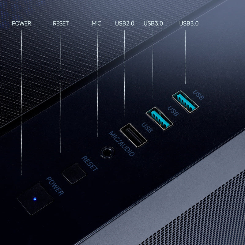 Mloong Gaming PC AMD Ryzen 5 5500 NVIDIA GeForce RTX 5060 16GB RAM 1TB