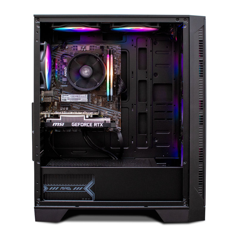 NSX Gaming PC Gamer NSX, AMD Ryzen 5 4500, 16GB RAM, 512GB SSD, Black,