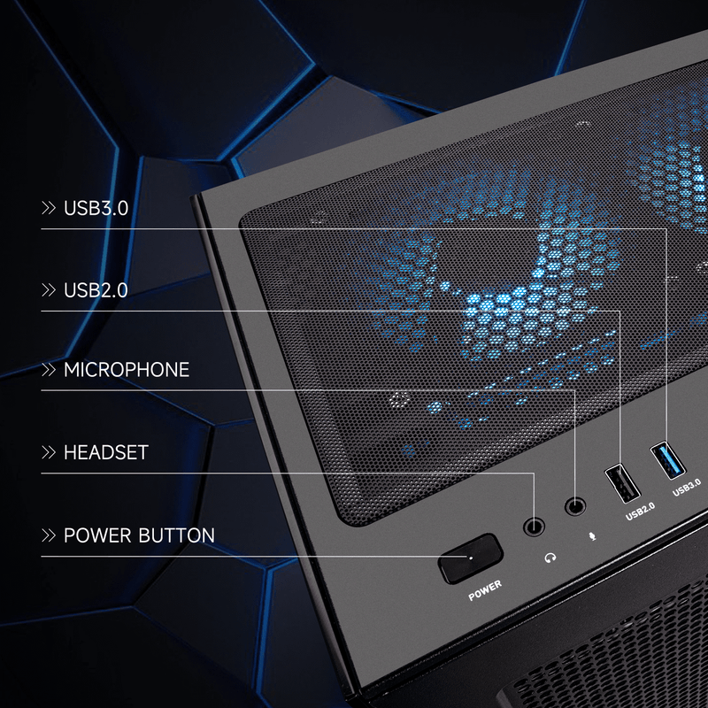 IPASON Gaming Desktop PC Ryzen7 5700X (8 Core up to 4.6GHz 7nm),32GB R