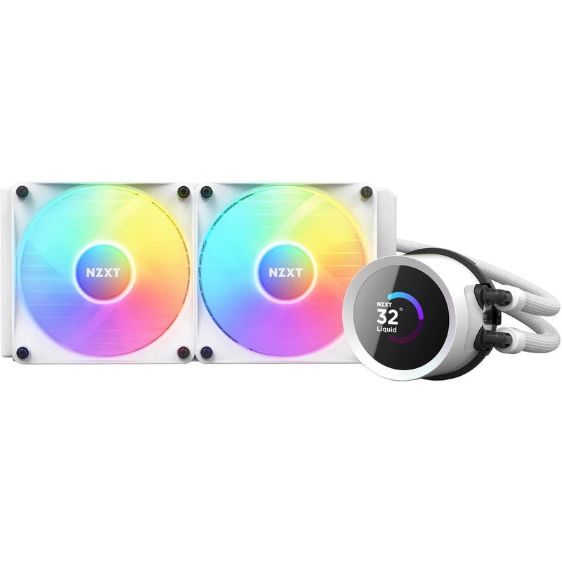 NZXT Kraken RGB 240mm - RL-KR240-W1- AIO RGB CPU Liquid Cooler - LCD D
