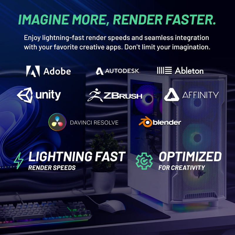 Skytech Archangel Gaming PC Desktop Intel Core i5 14400F NVIDIA GeForc